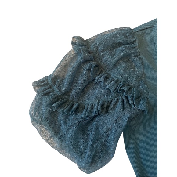 Maeve by Anthropologie Blue/Green top, S - Picture 5 of 6